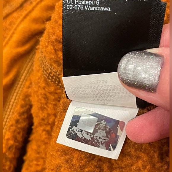 The North Face Men's Orange Zip-Up Sweater Large - Picture 5 of 6